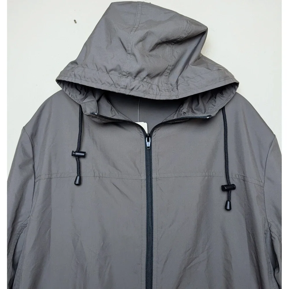 Vintage Banana‎ Republic Jacket Minimalist Zip Tech Windbreaker Pouch 2000 NWT M